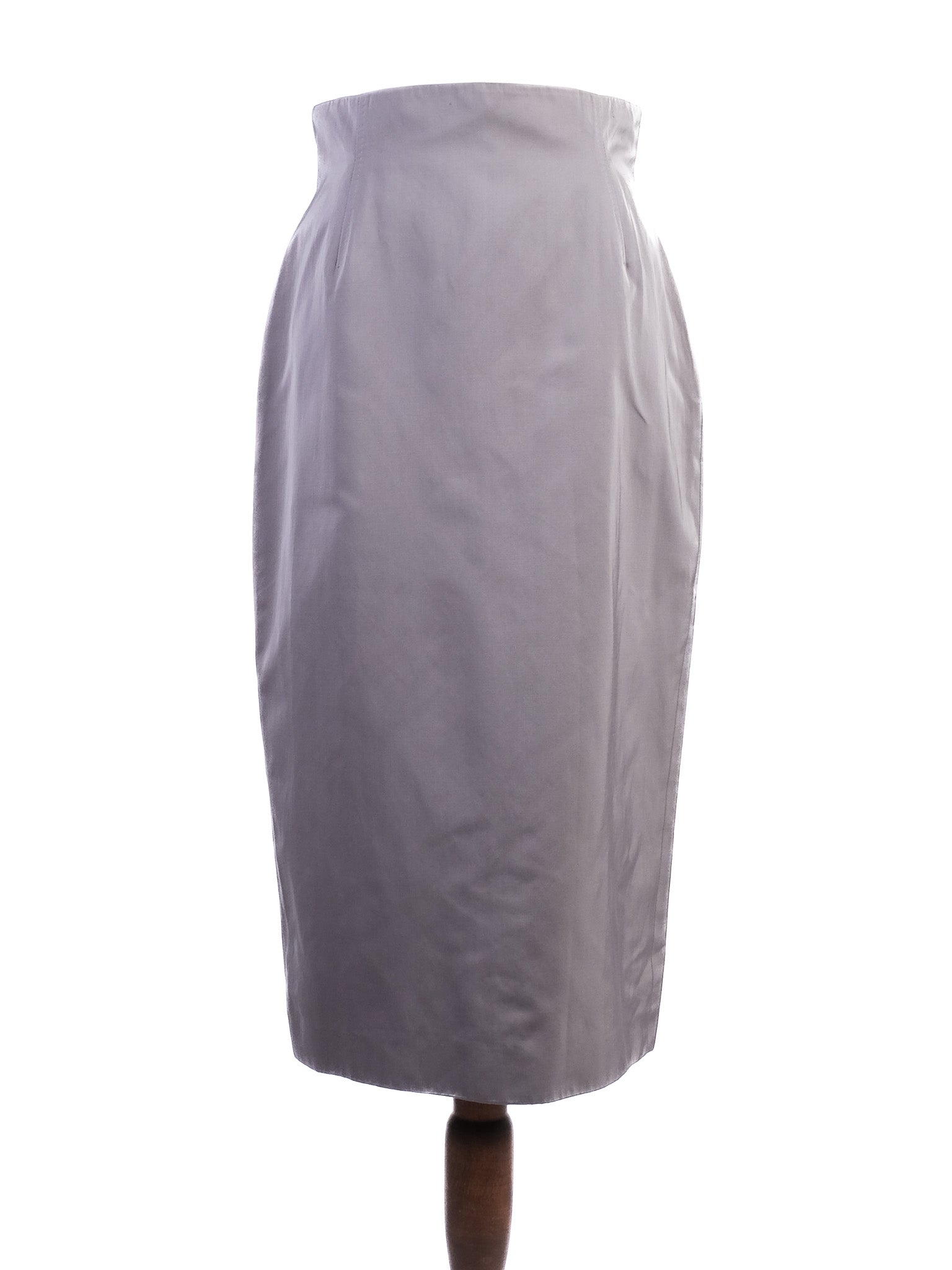 Excellent Hugo Boss Gray Pencil Skirt Polyester Size S