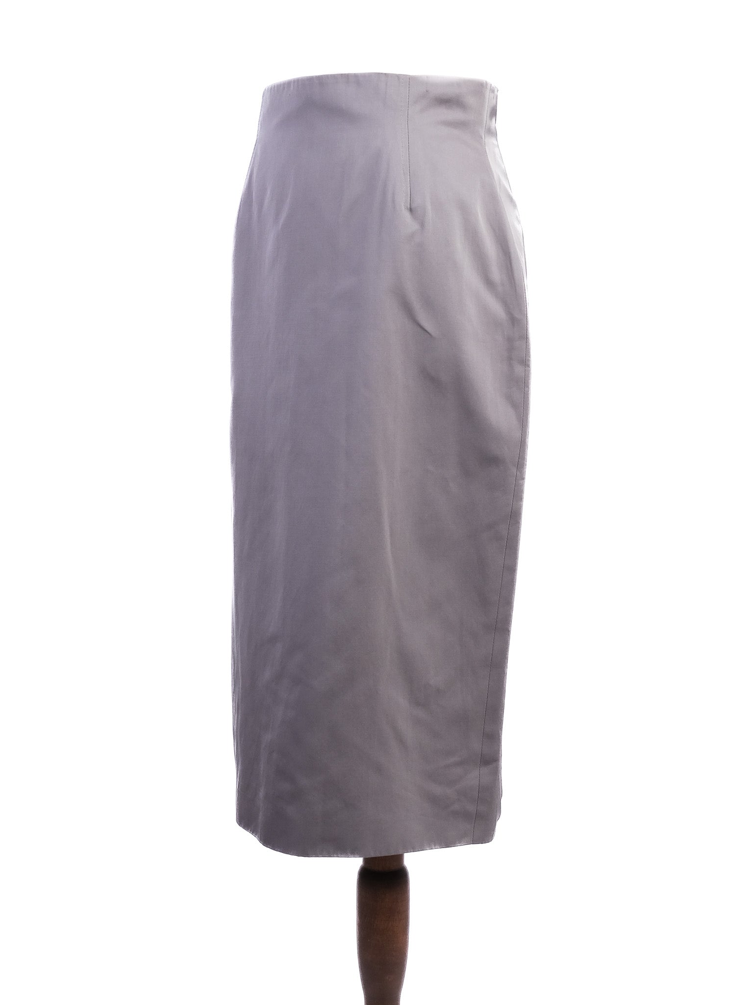 Excellent Hugo Boss Gray Pencil Skirt Polyester Size S