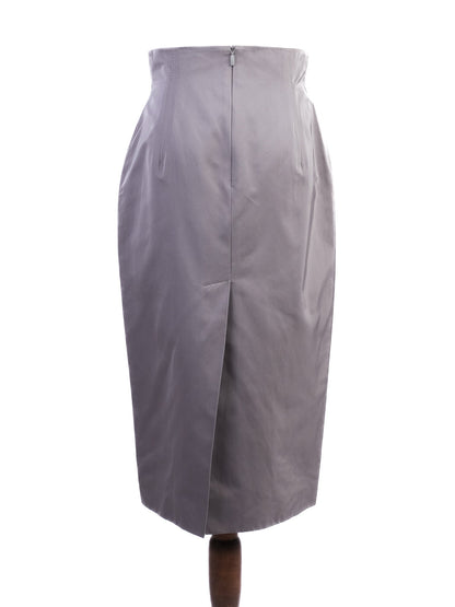 Excellent Hugo Boss Gray Pencil Skirt Polyester Size S