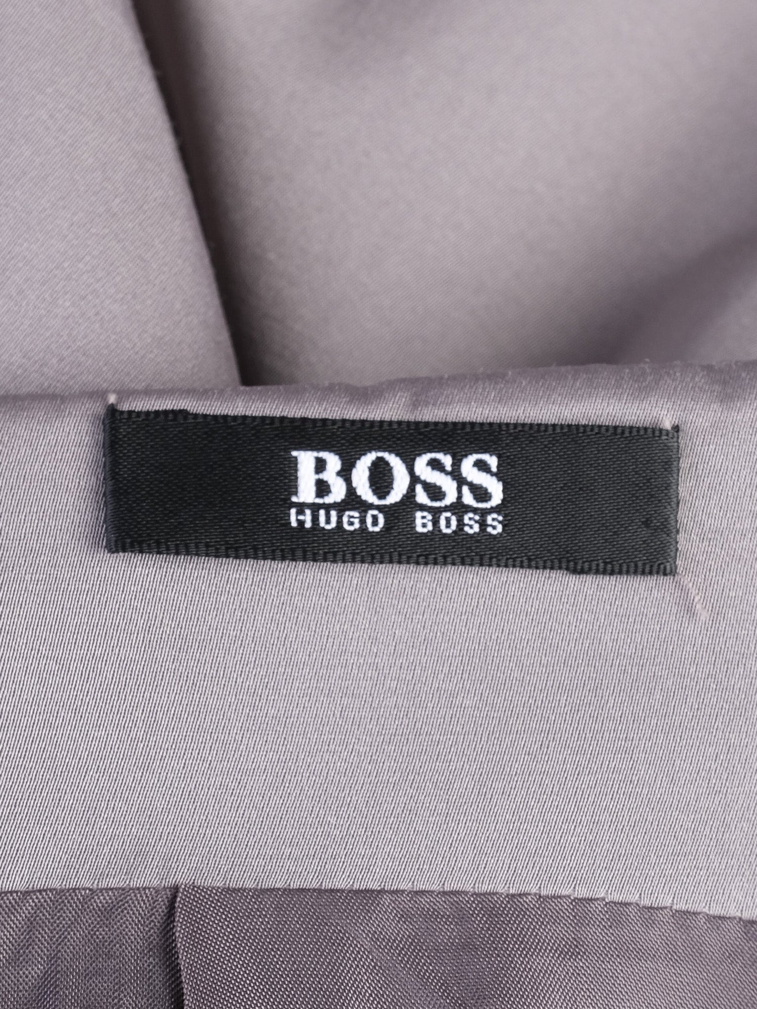 Excellent Hugo Boss Gray Pencil Skirt Polyester Size S