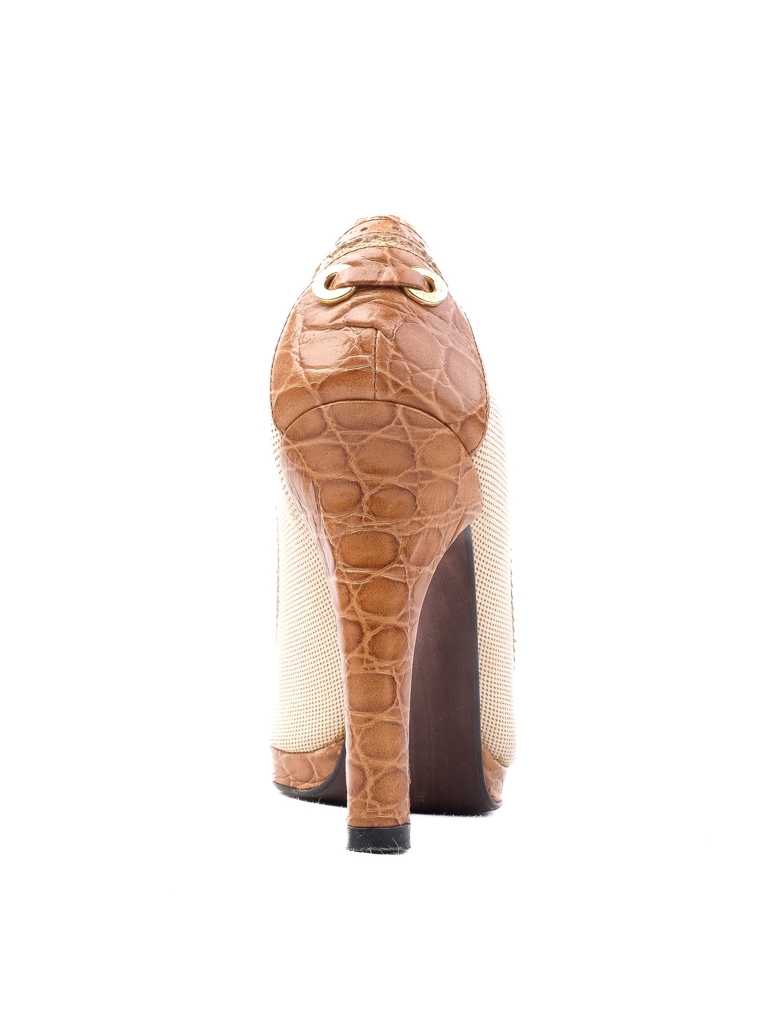 EXCELLENT Stuart Weitzman Brown Leather High Heels Size 36.5