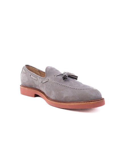 Polo Ralph Lauren Gray Genuine Suede Loafers Size 39.5