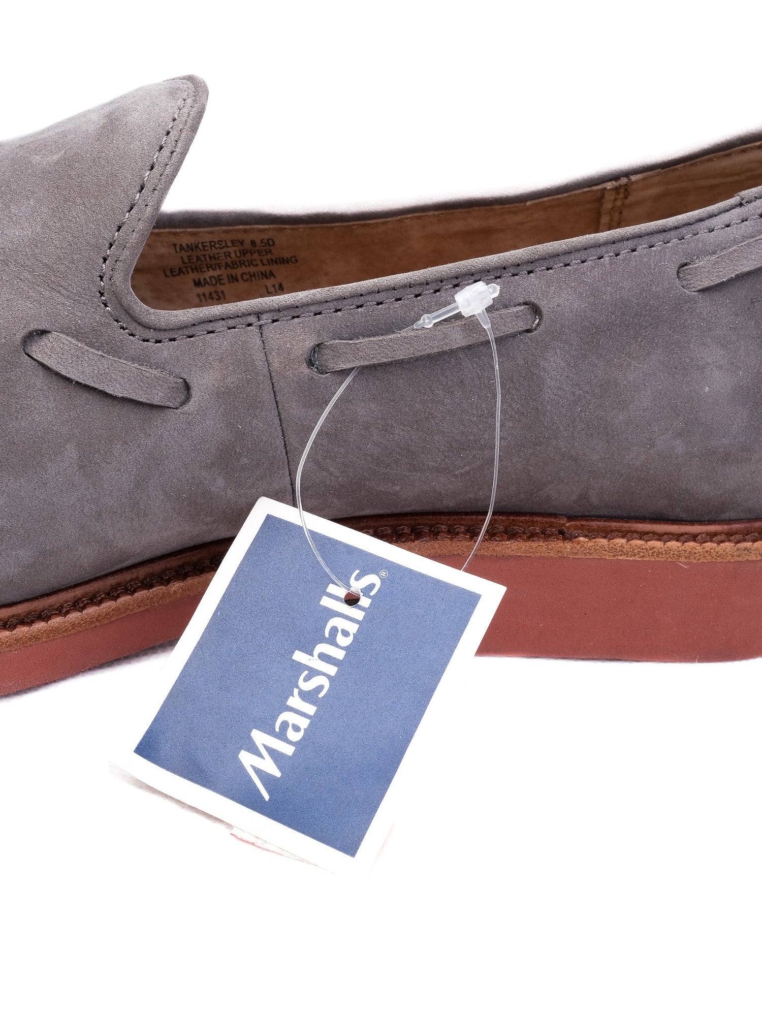 Polo Ralph Lauren Gray Genuine Suede Loafers Size 39.5