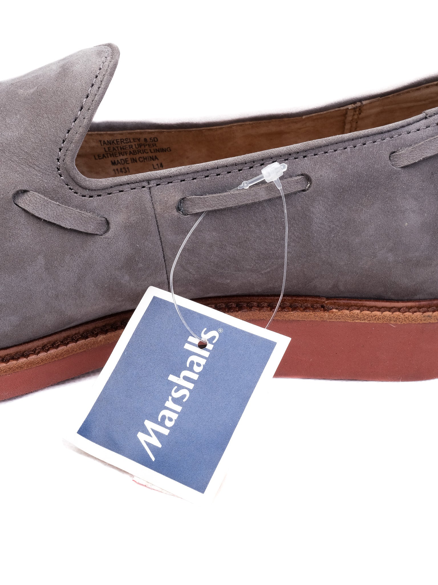 Polo Ralph Lauren Gray Genuine Suede Loafers Size 39.5