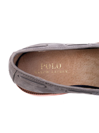 Polo Ralph Lauren Gray Genuine Suede Loafers Size 39.5