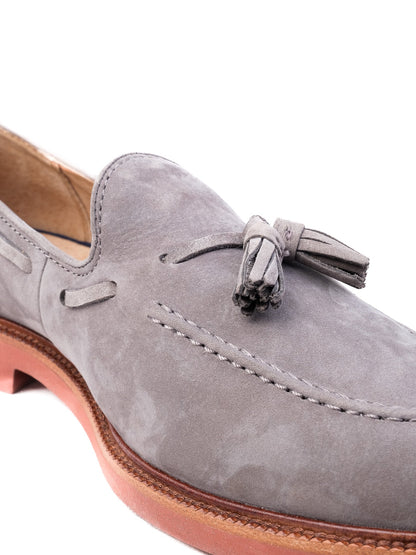 Polo Ralph Lauren Gray Genuine Suede Loafers Size 39.5