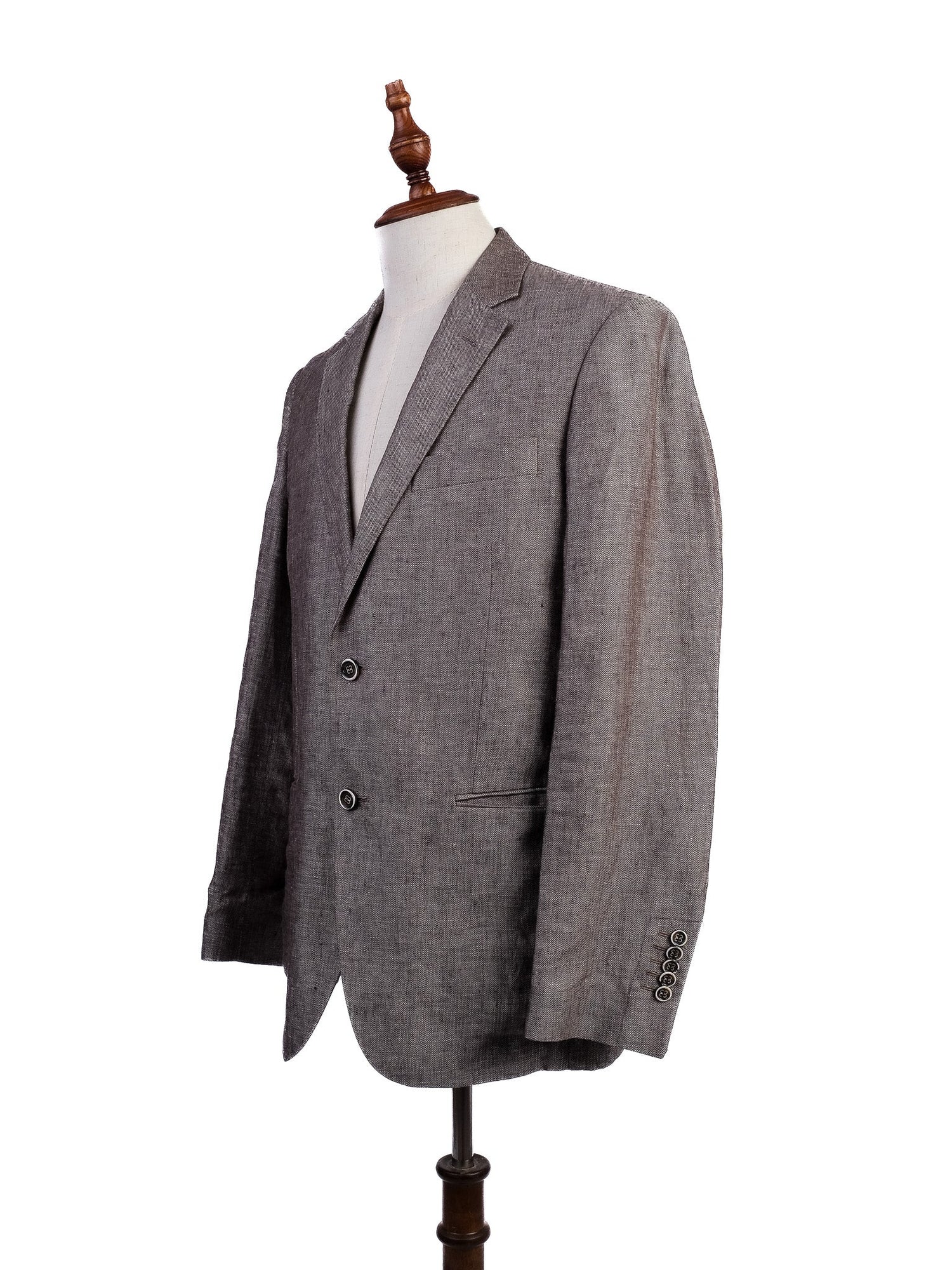 Excellent Sacoor Brothers Orange Len Suit Jacket Size M