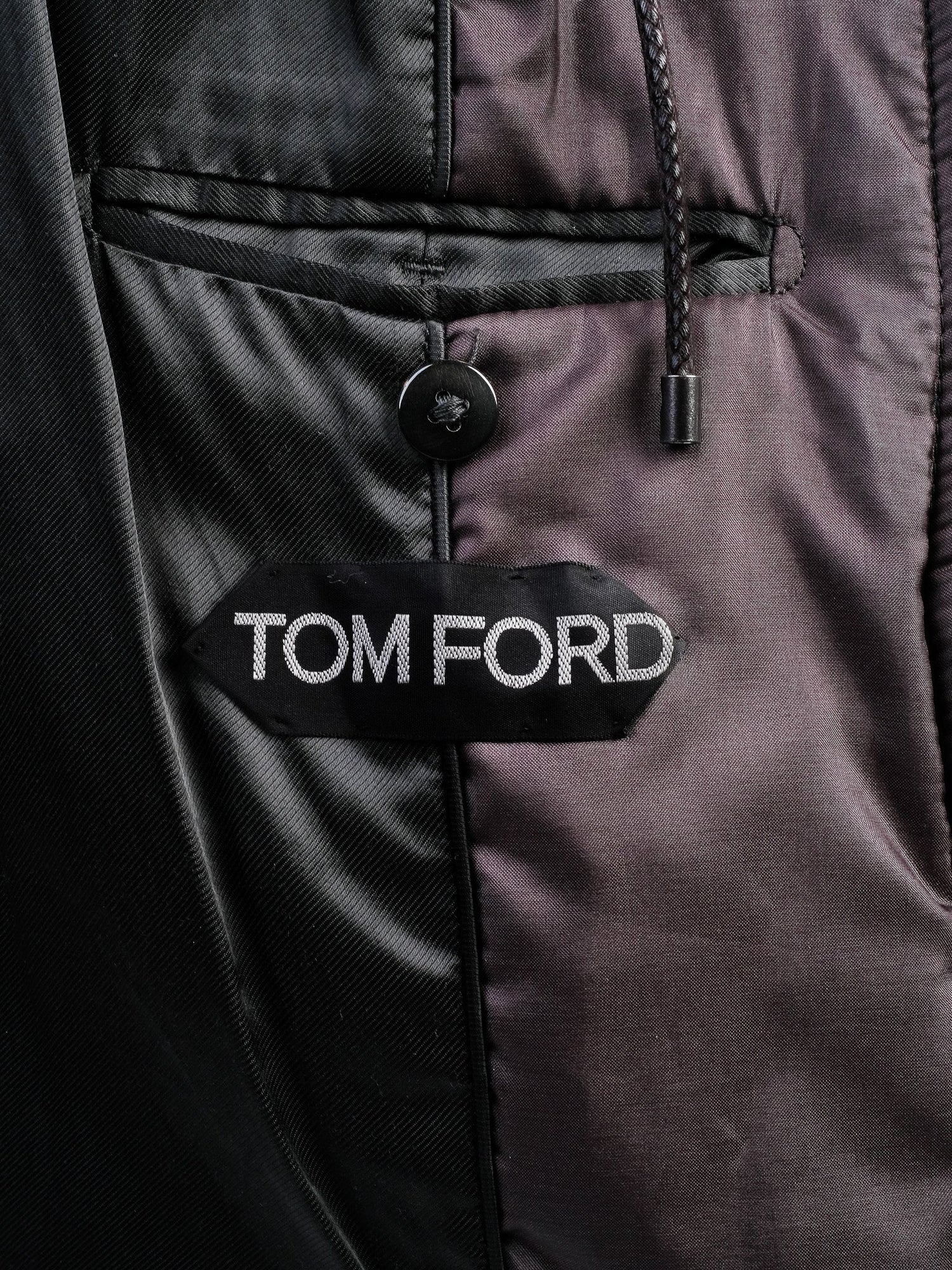 Tom Ford Black Quilted Jacket Men Excellent Condition