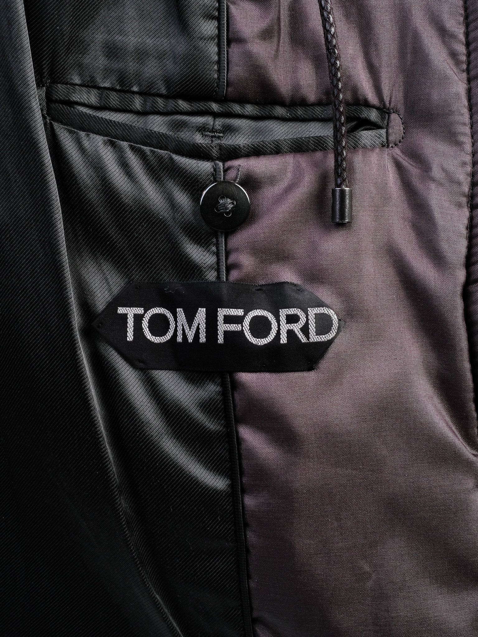 Tom Ford Black Quilted Jacket Men Excellent Condition