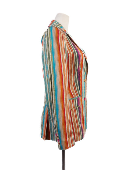 Etro Striped Blazer Excellent Condition Viscose Combined Color Women