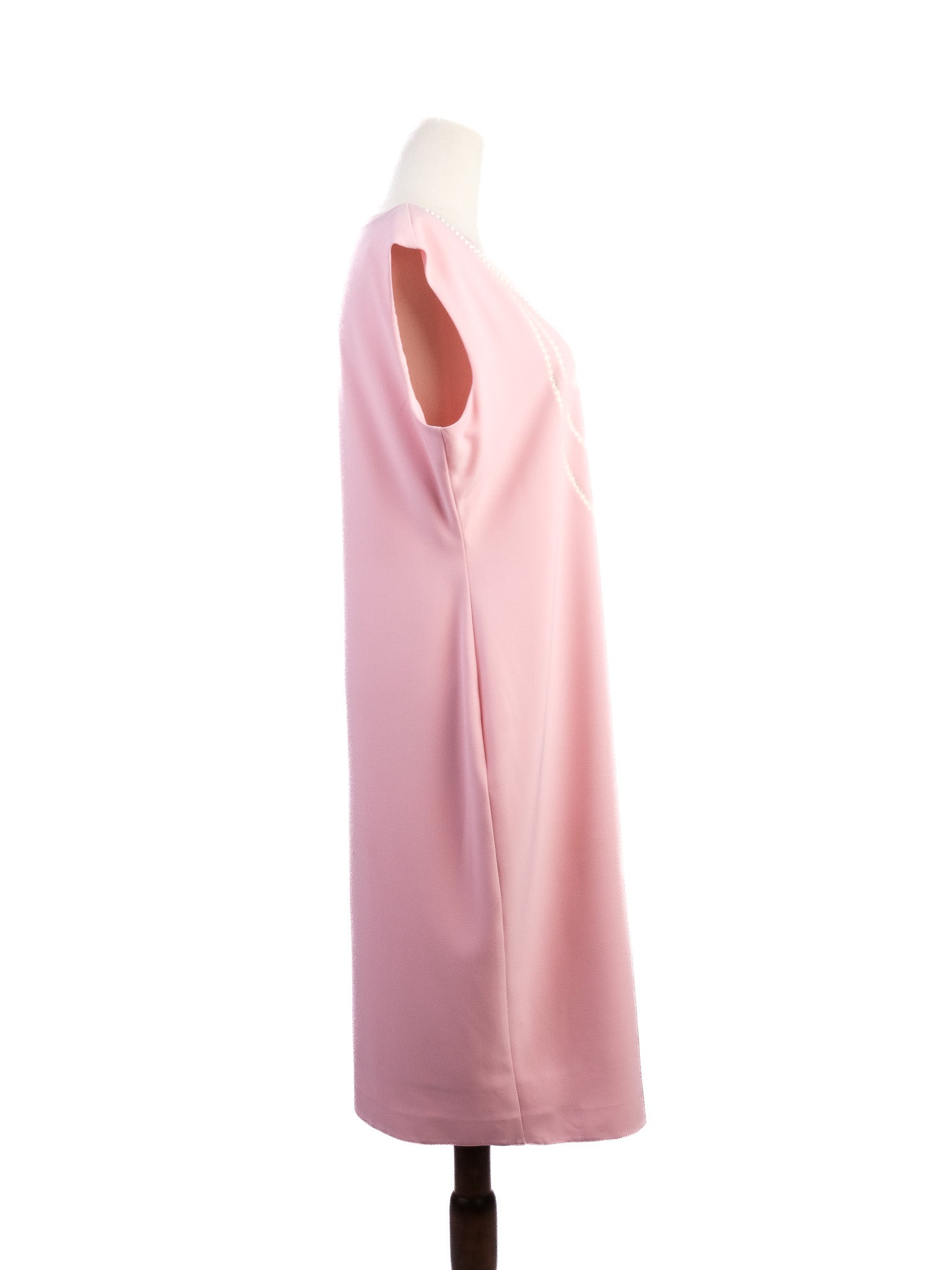 Excellent Moschino Pink Sleeveless Dress with Decorative Chains Size L