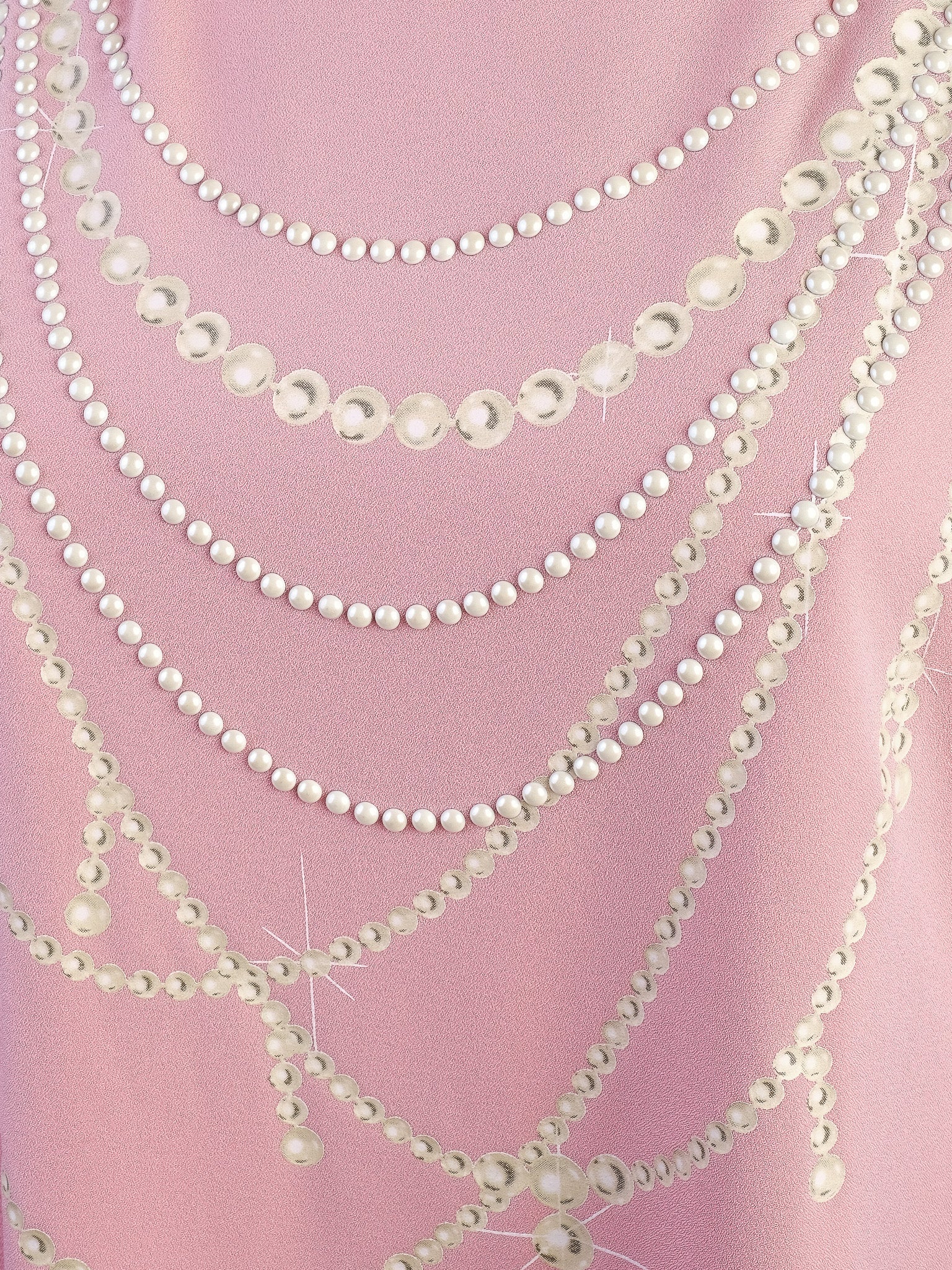Excellent Moschino Pink Sleeveless Dress with Decorative Chains Size L