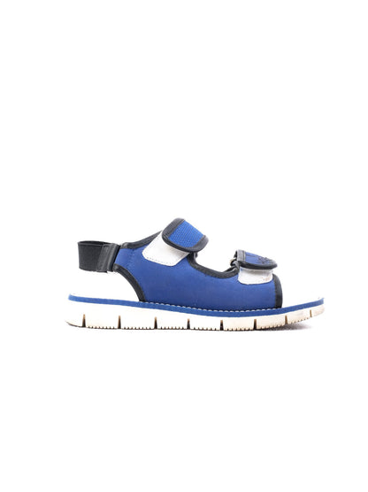 Excellent Hogan Kids Sandals Blue Leather Size 30 Adjustable Straps