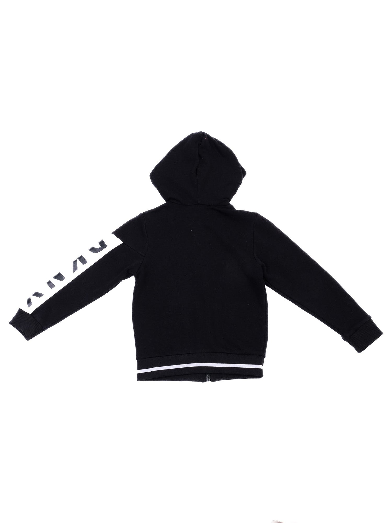 Excellent DKNY Black Zip-Up Hoodie for Kids Size 8