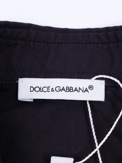Excellent Dolce Gabbana Blue Cotton Shirt Size 6 for Kids