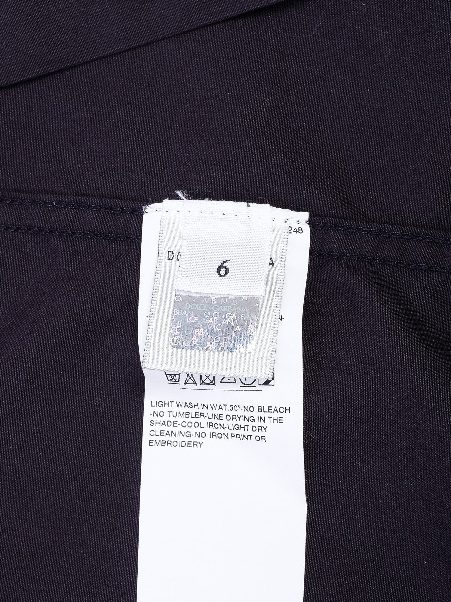 Excellent Dolce Gabbana Blue Cotton Shirt Size 6 for Kids