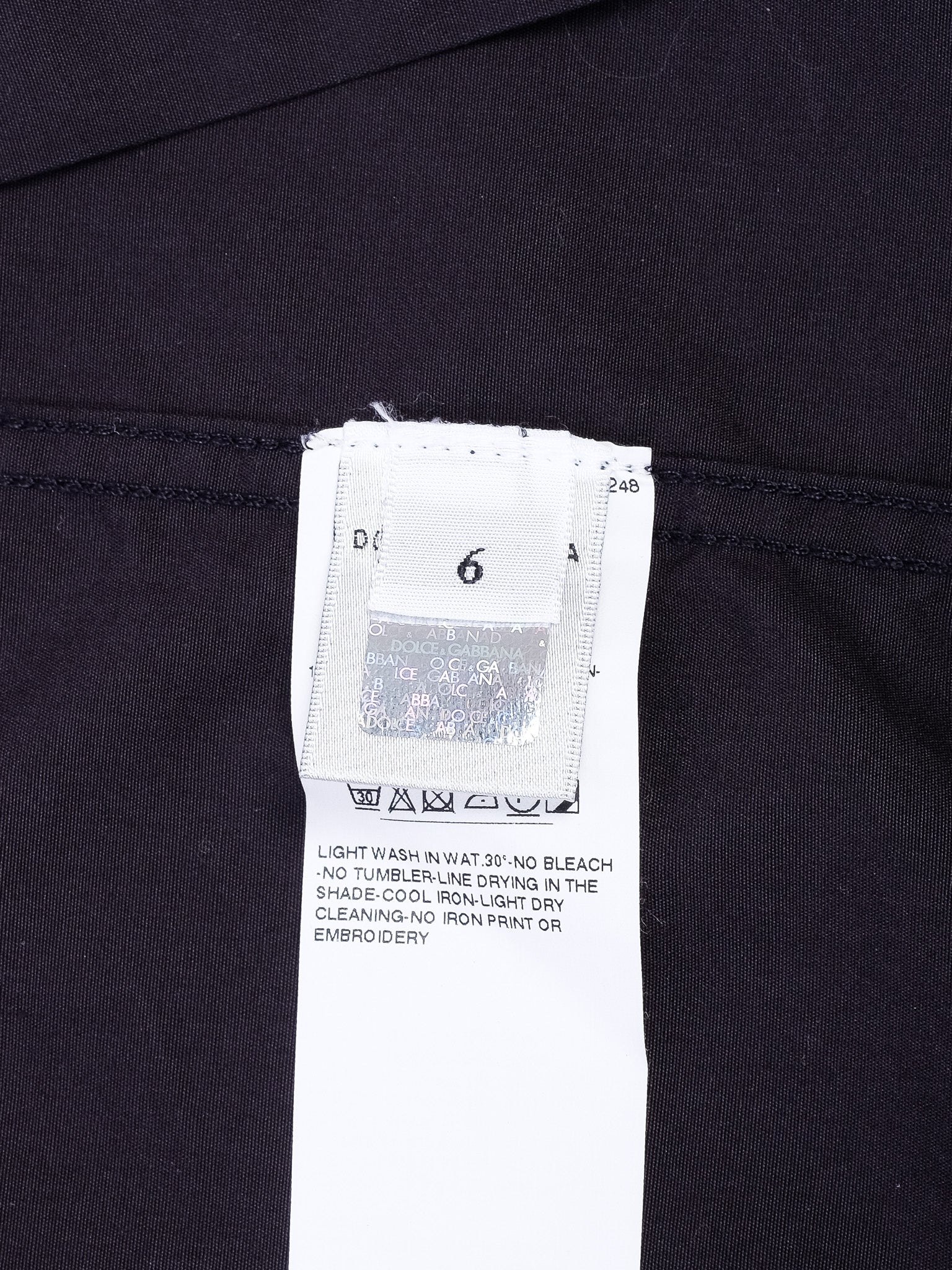 Excellent Dolce Gabbana Blue Cotton Shirt Size 6 for Kids