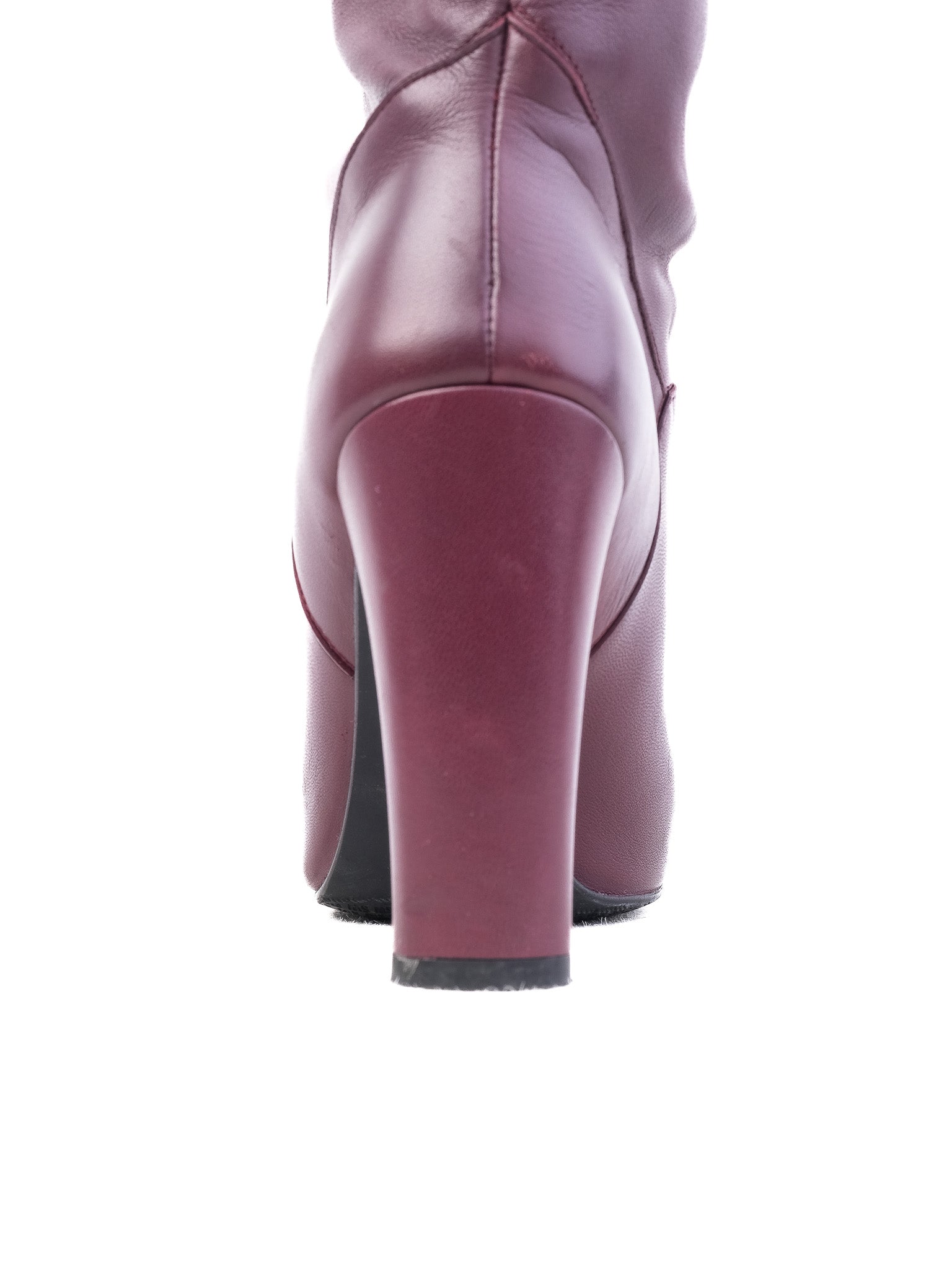 Excellent Stuart Weitzman Red Leather Knee-High Boots Size 38