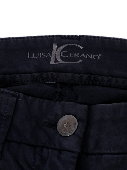 Excellent Luisa Cerano Gray Cotton Pants Size S for Women