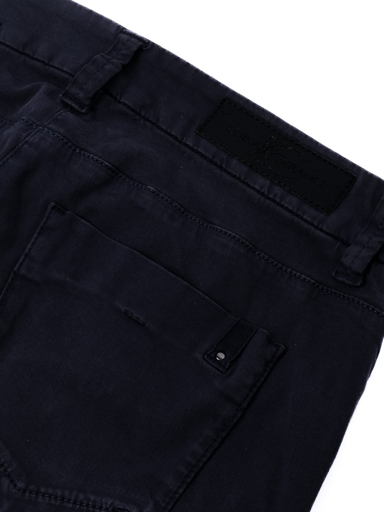 Excellent Luisa Cerano Gray Cotton Pants Size S for Women