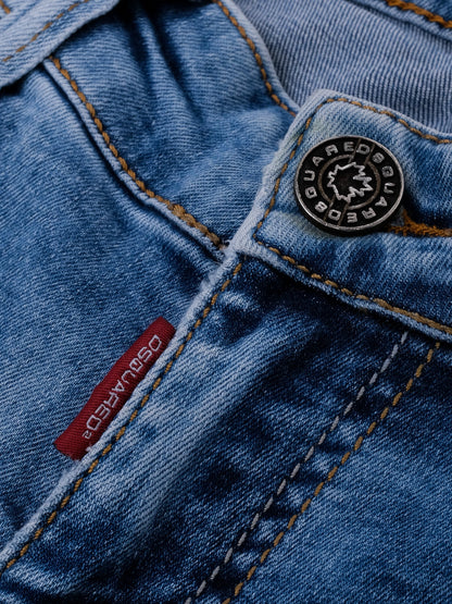 Excellent Dsquared2 Blue Cotton Jeans Size S for Women