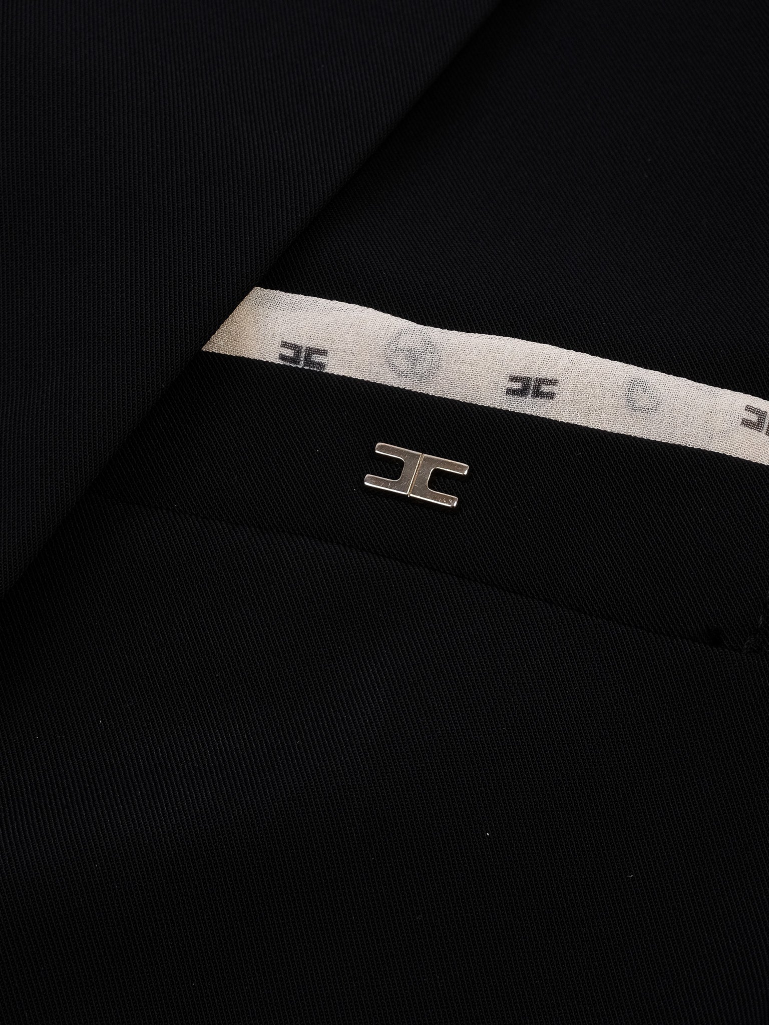 Excellent Elisabetta Franchi Black Blazer Gold Accents Size M