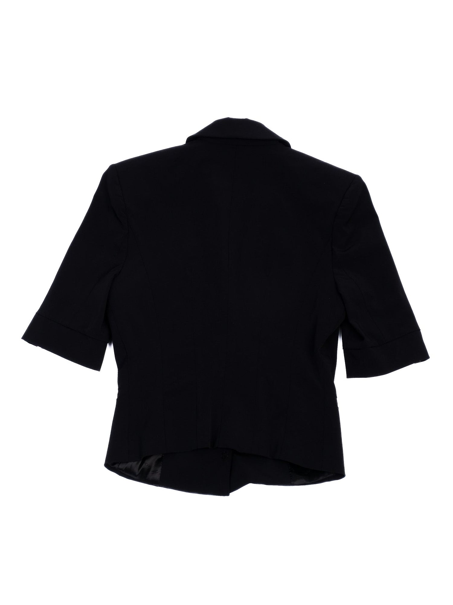 Excellent Elisabetta Franchi Black Blazer Gold Accents Size M