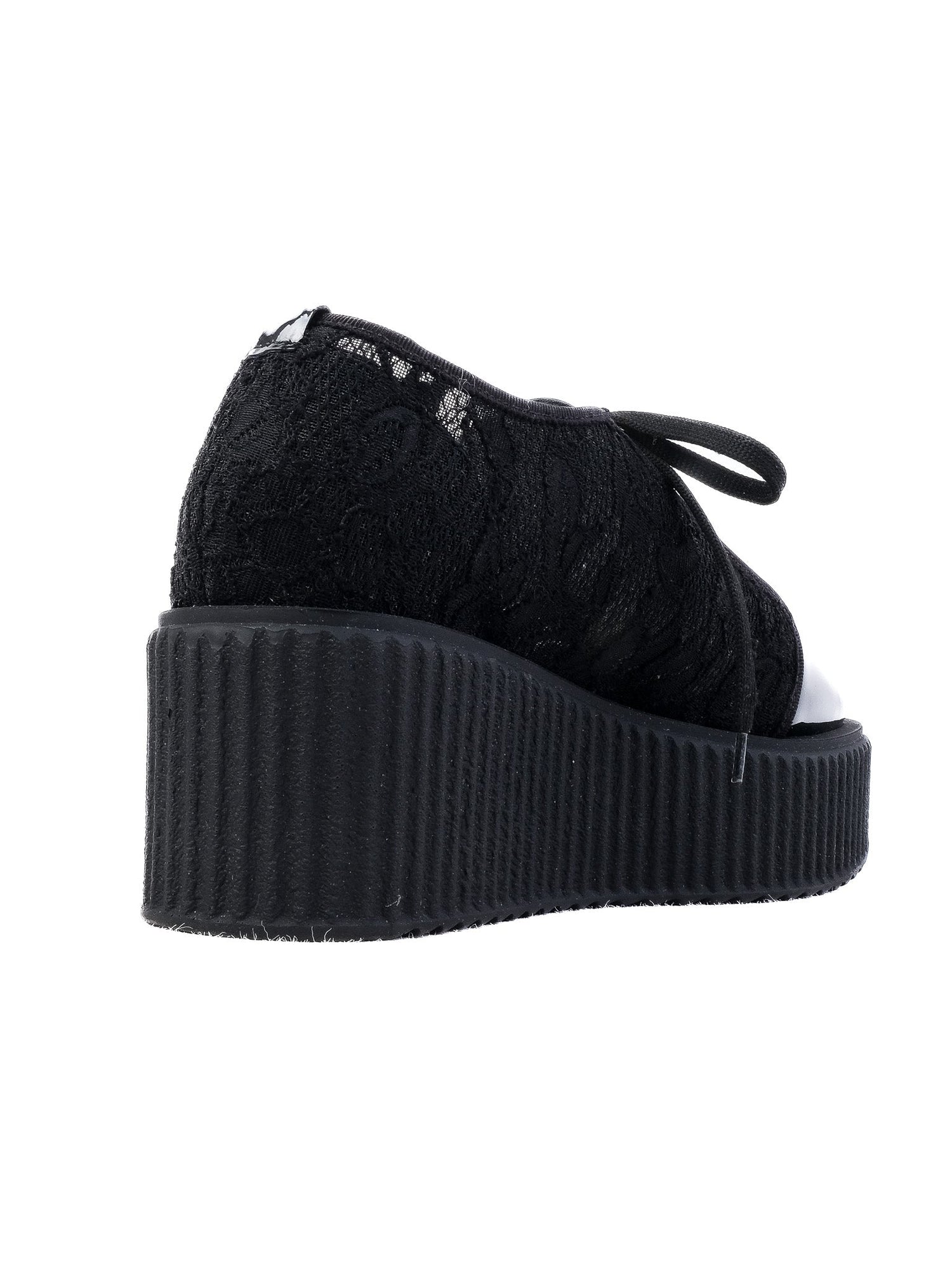 NEW Giorgio Fabiani Black Textile Platform Shoes Size 35