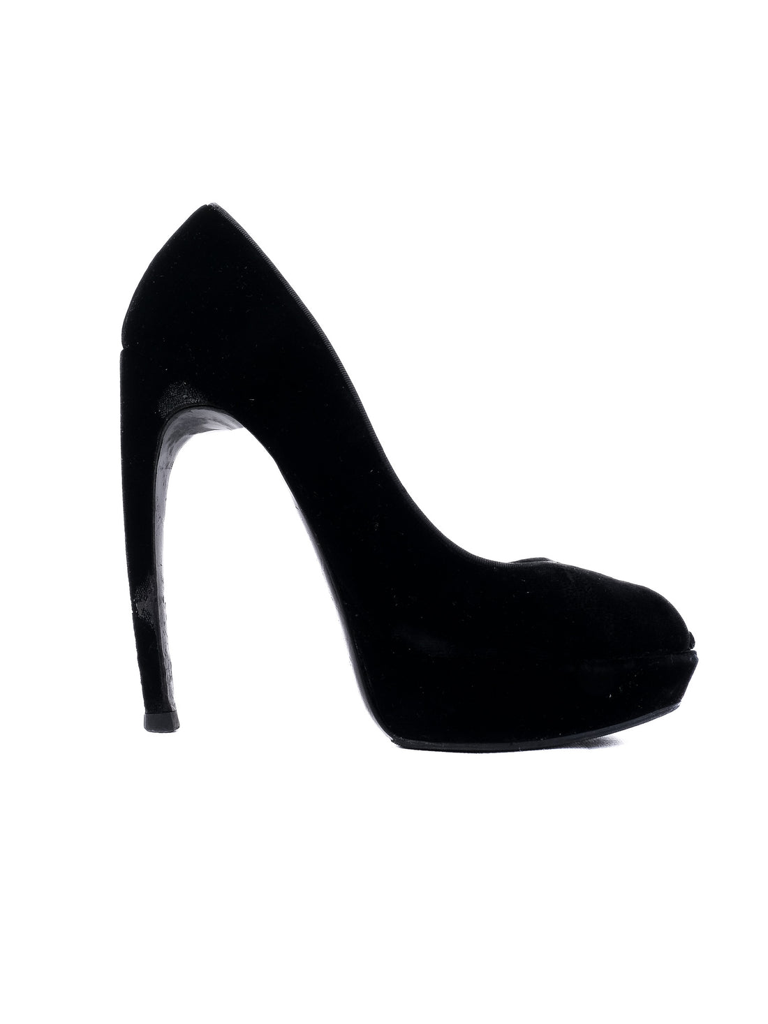 Excellent Alexander McQueen Black Leather Stiletto Pumps Size 38