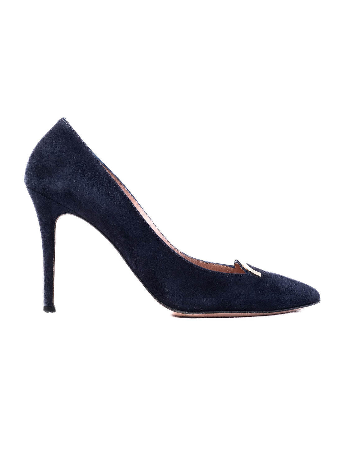 Excellent Vittorio Virgili Blue Leather High Heels Size 37