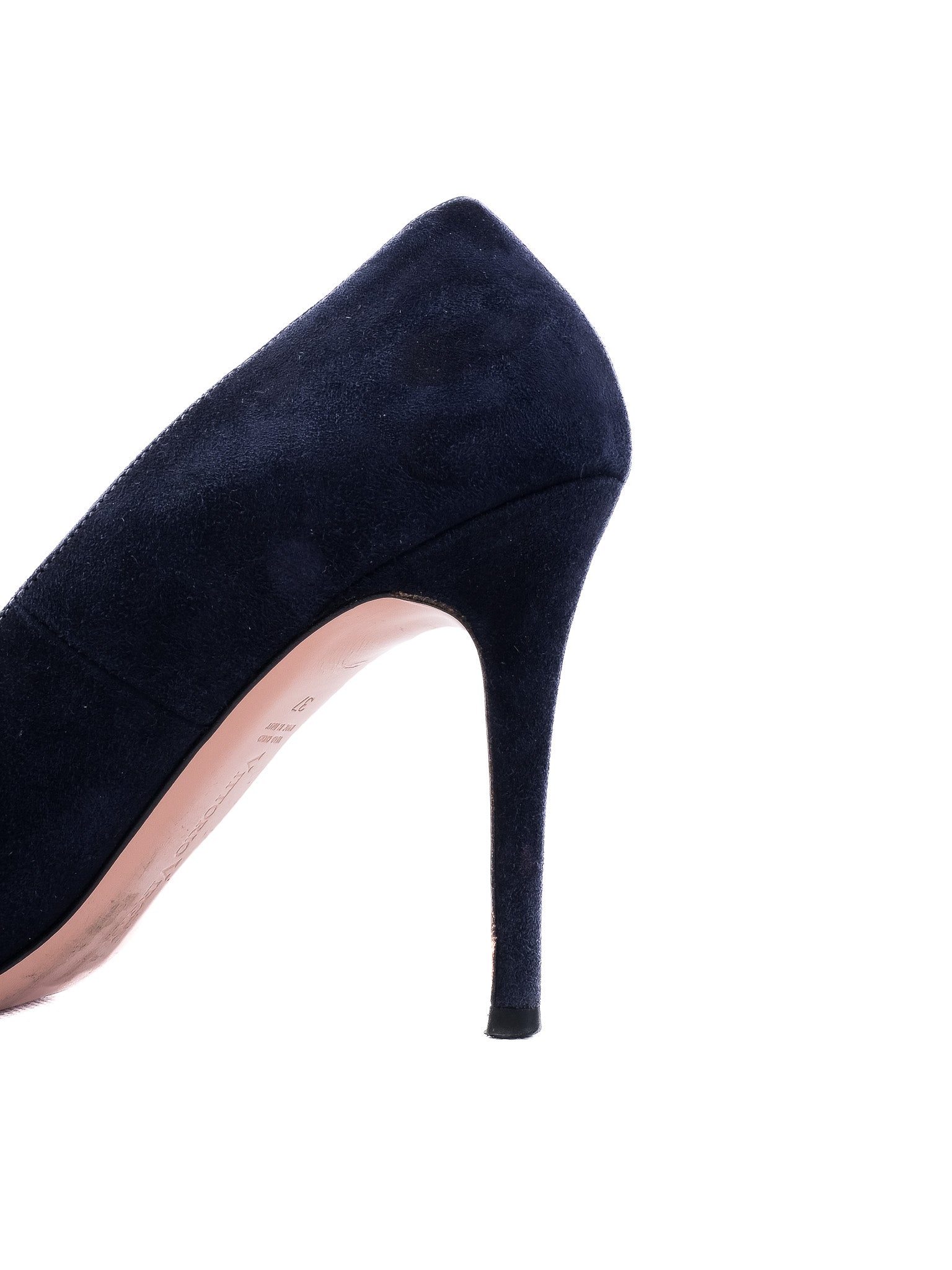 Excellent Vittorio Virgili Blue Leather High Heels Size 37