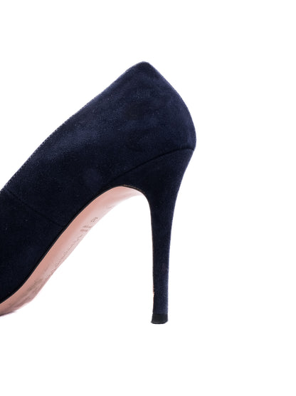 Excellent Vittorio Virgili Blue Leather High Heels Size 37