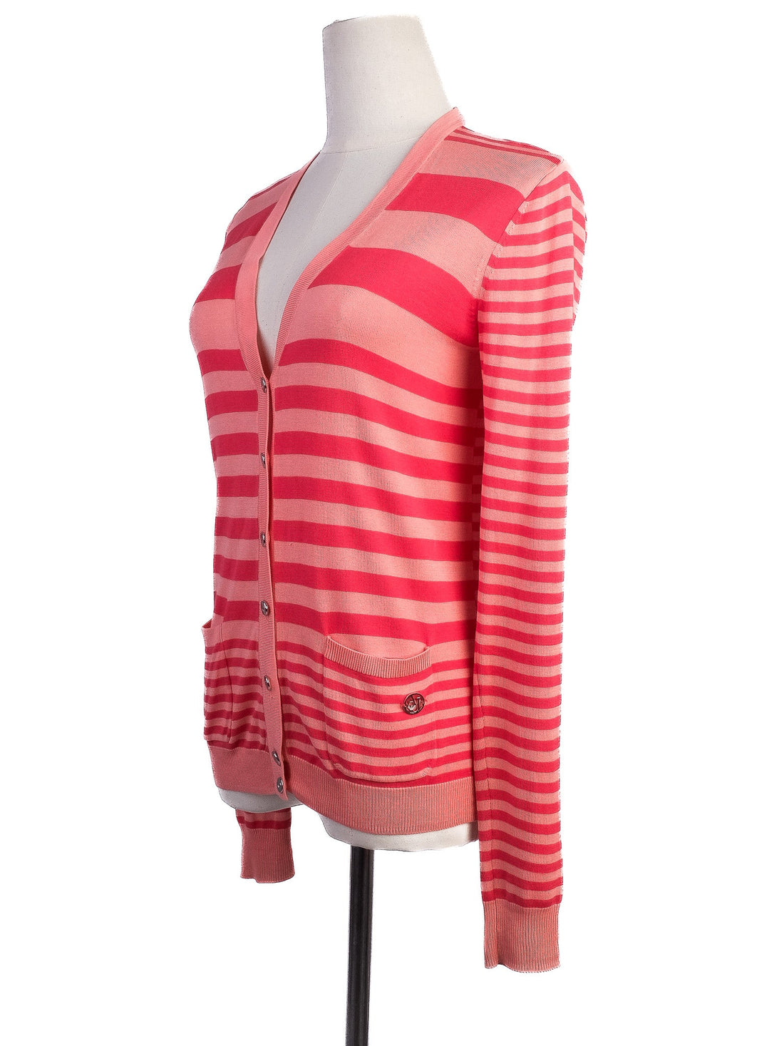 Excellent Armani Jeans Striped Cardigan Sweater Size XS Combined Color
