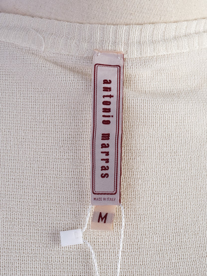 Excellent Antonio Marras Blue and White Striped Cardigan Size M