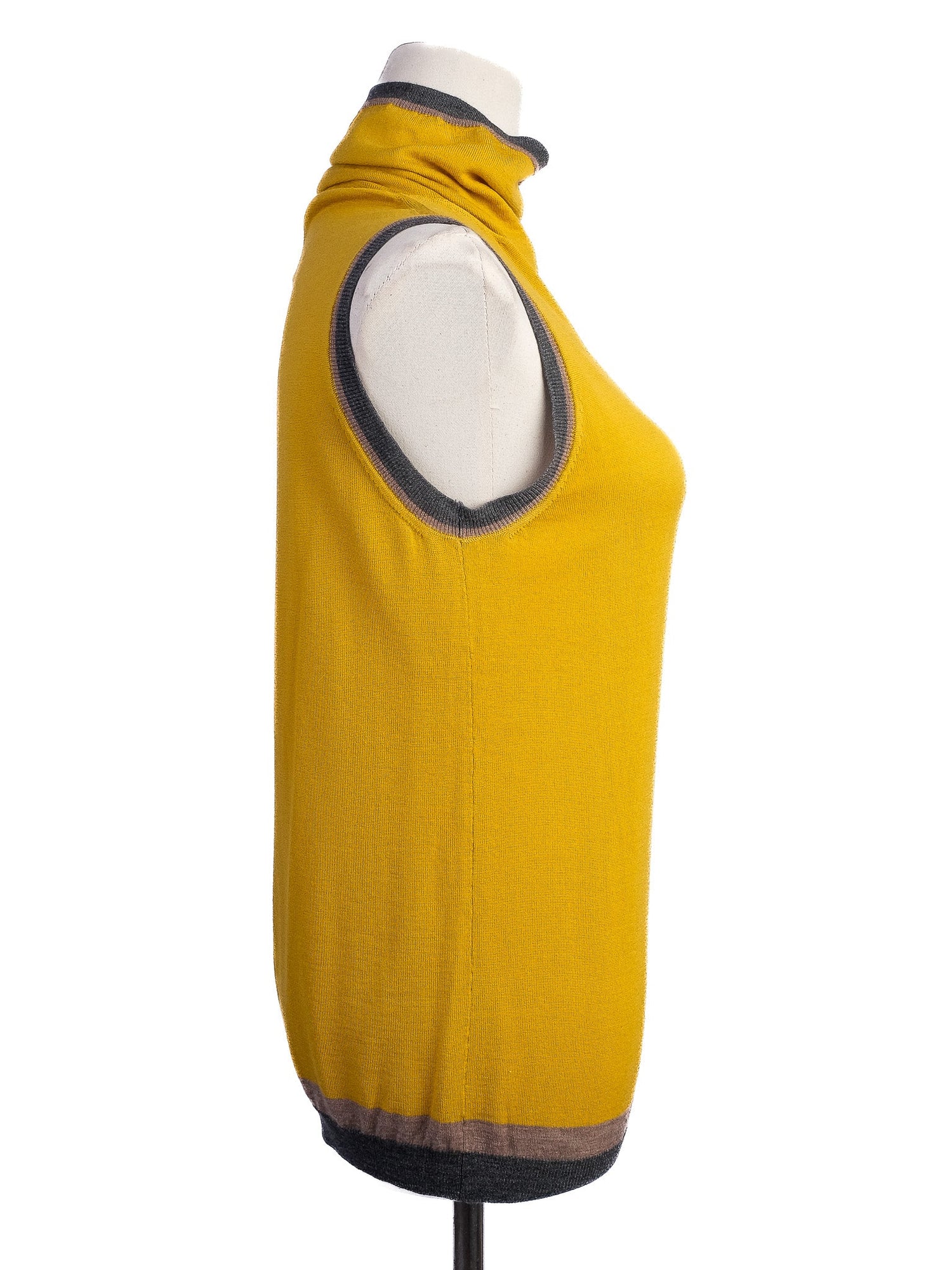 Excellent Antonio Marras Sleeveless Turtleneck Top Yellow Size S