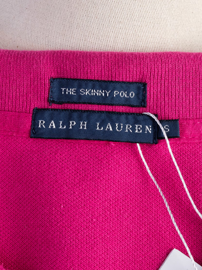 Excellent Ralph Lauren Fuchsia Pink Polo Shirt Size S Women