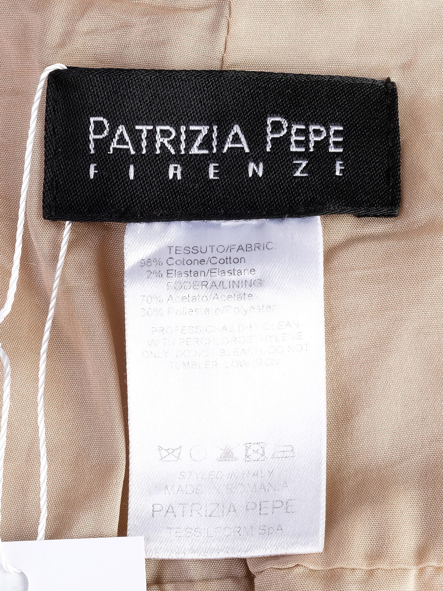 Excellent Patrizia Pepe White Cotton Vest Size S with Pockets