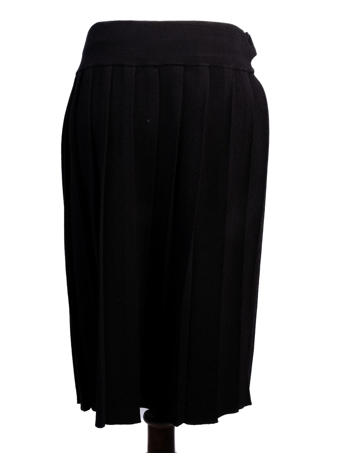Pinko Black Pleated Skirt Size L Viscose Excellent Condition