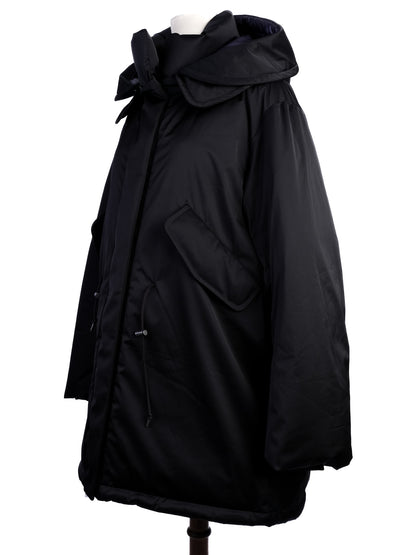 Excellent +J Black Puffer Jacket with Hood for Women - Polyester