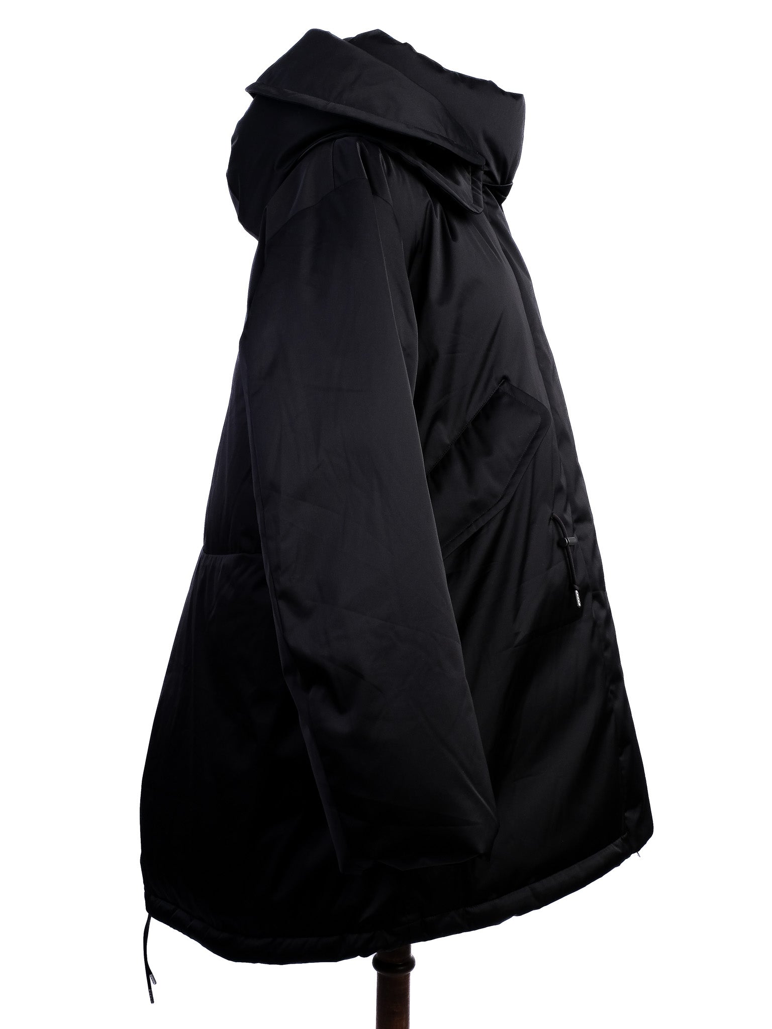 Excellent +J Black Puffer Jacket with Hood for Women - Polyester