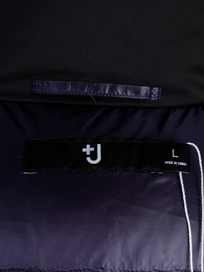 Excellent +J Black Puffer Jacket with Hood for Women - Polyester