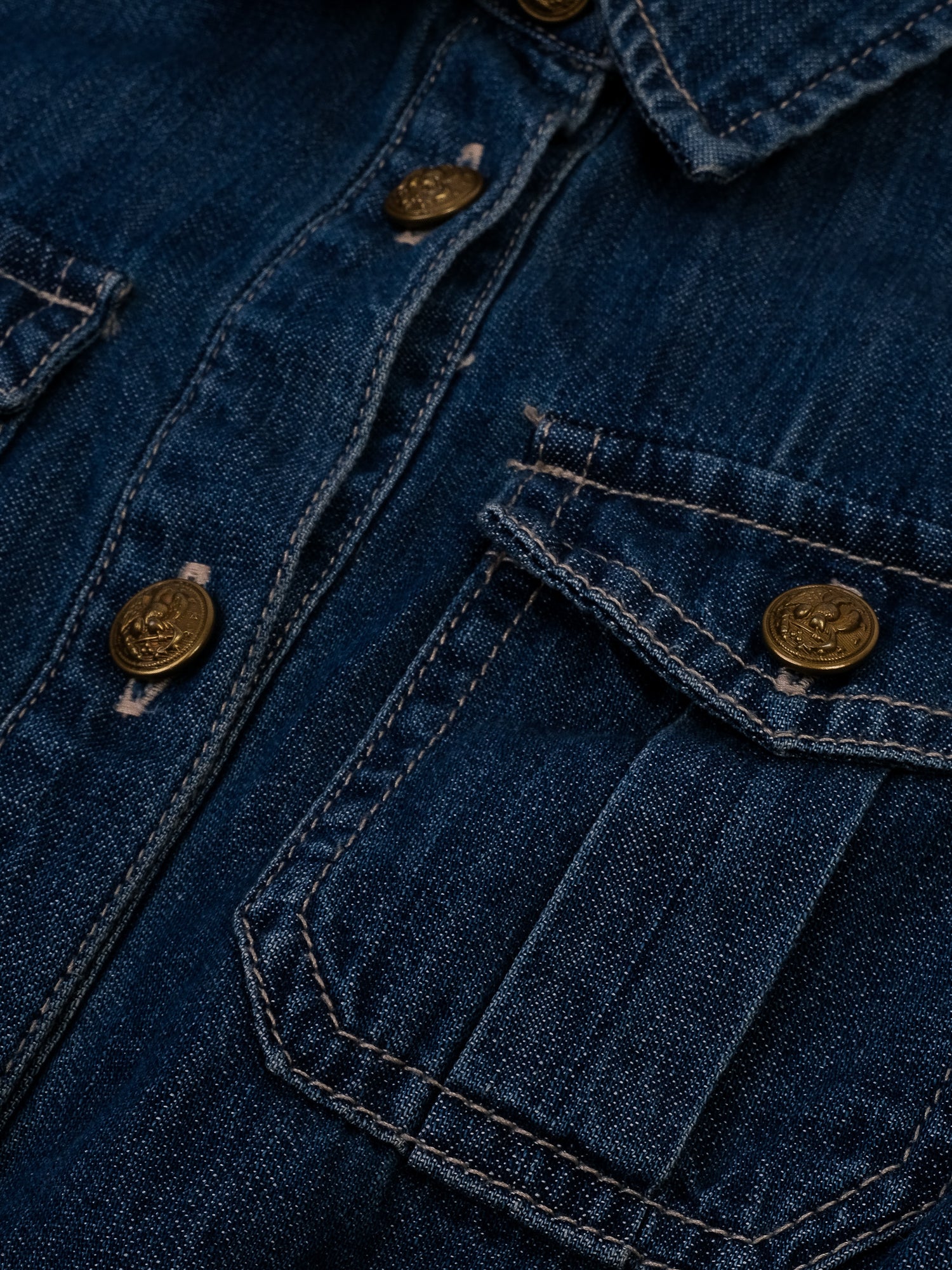 Excellent Polo Ralph Lauren Denim Dress Blue Size 8 for Kids