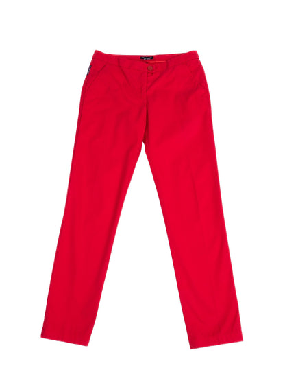Excellent Armani Jeans Red Cotton Pants for Women