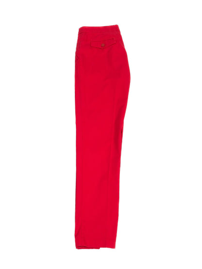 Excellent Armani Jeans Red Cotton Pants for Women