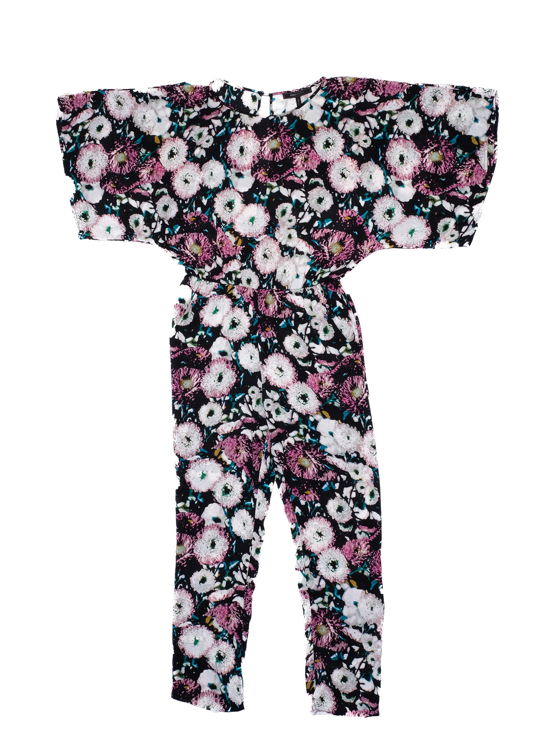Excellent BCBGMaxazria Floral Jumpsuit Size S Combined Colors