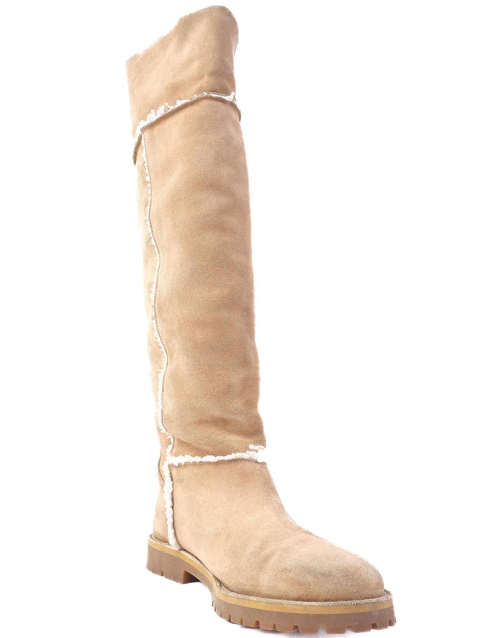 Perfect Emporio Armani WomenÕs Orange Leather Knee-High Boots