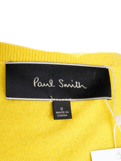 Excellent Paul Smith Yellow Silk Cardigan Women Size S
