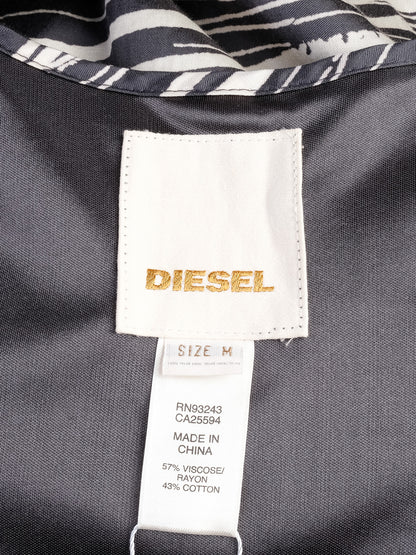 Excellent Diesel Halter Dress Black &amp; White Pattern Size M