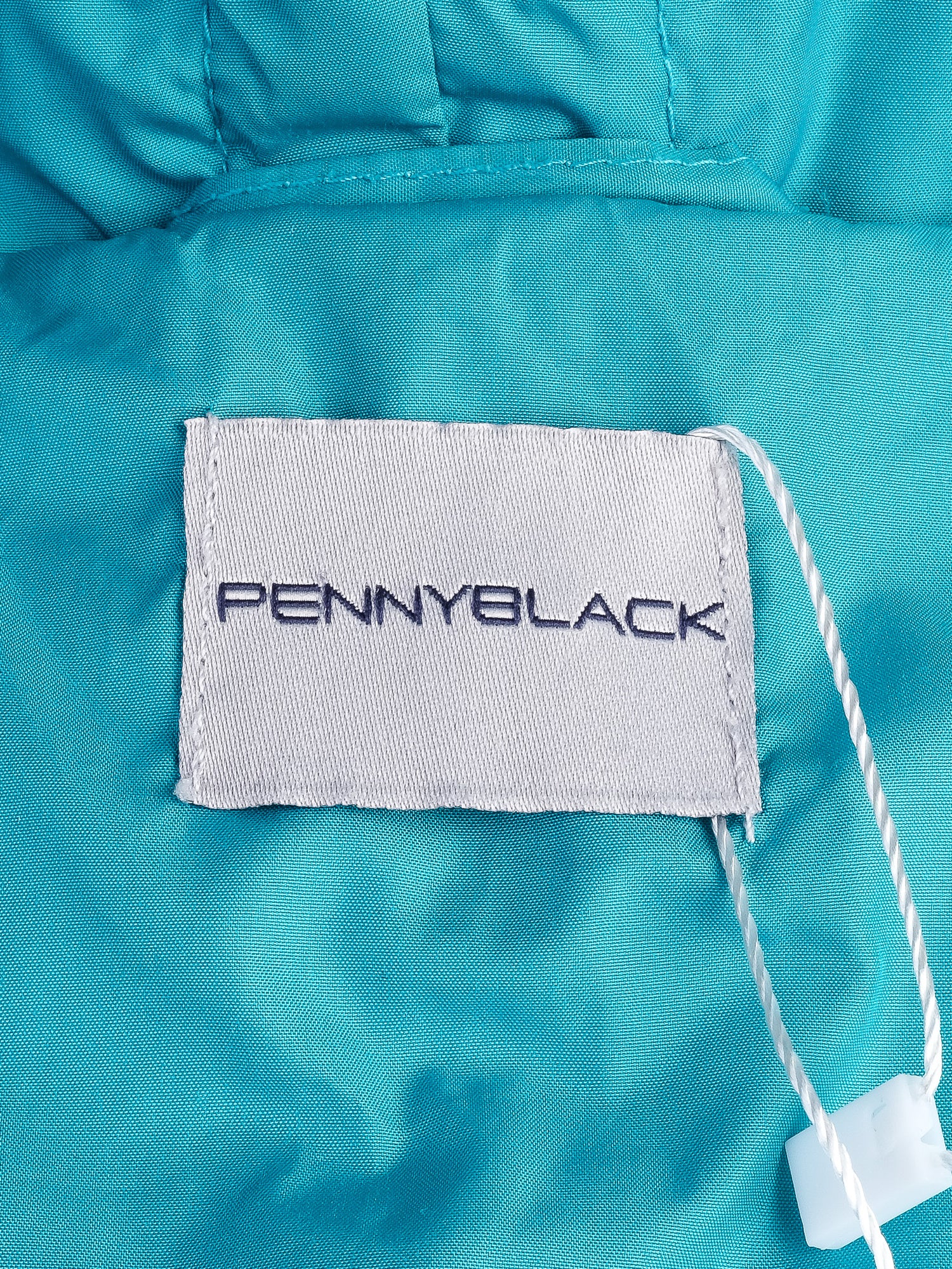 Excellent Pennyblack Teal Puffer Jacket Size S with Hood