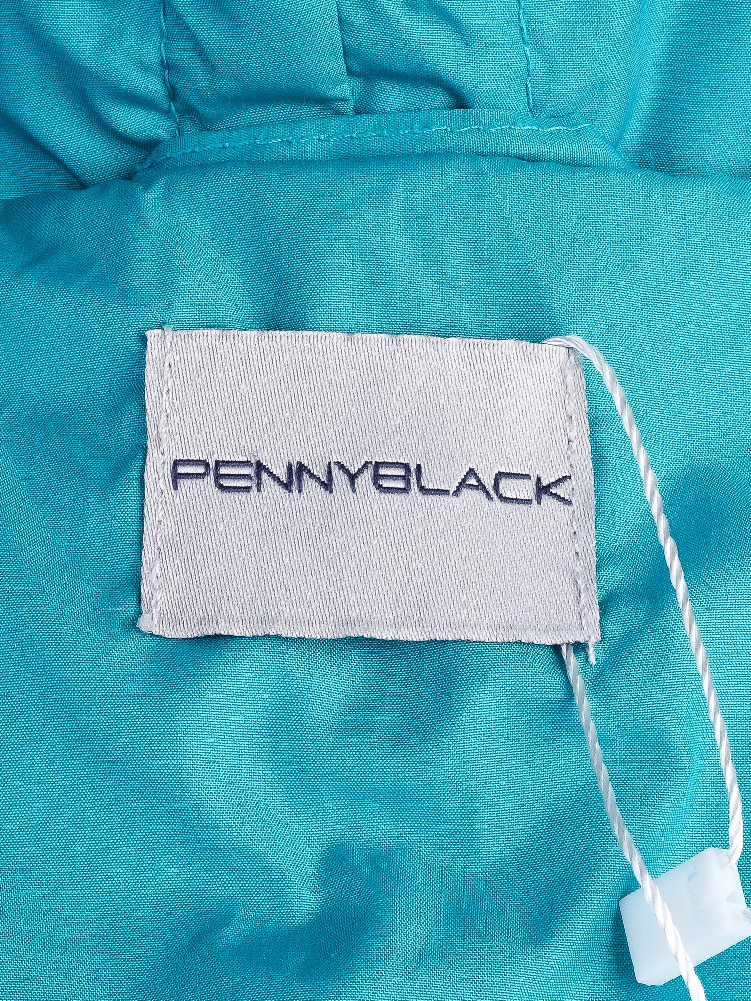 Excellent Pennyblack Teal Puffer Jacket Size S with Hood